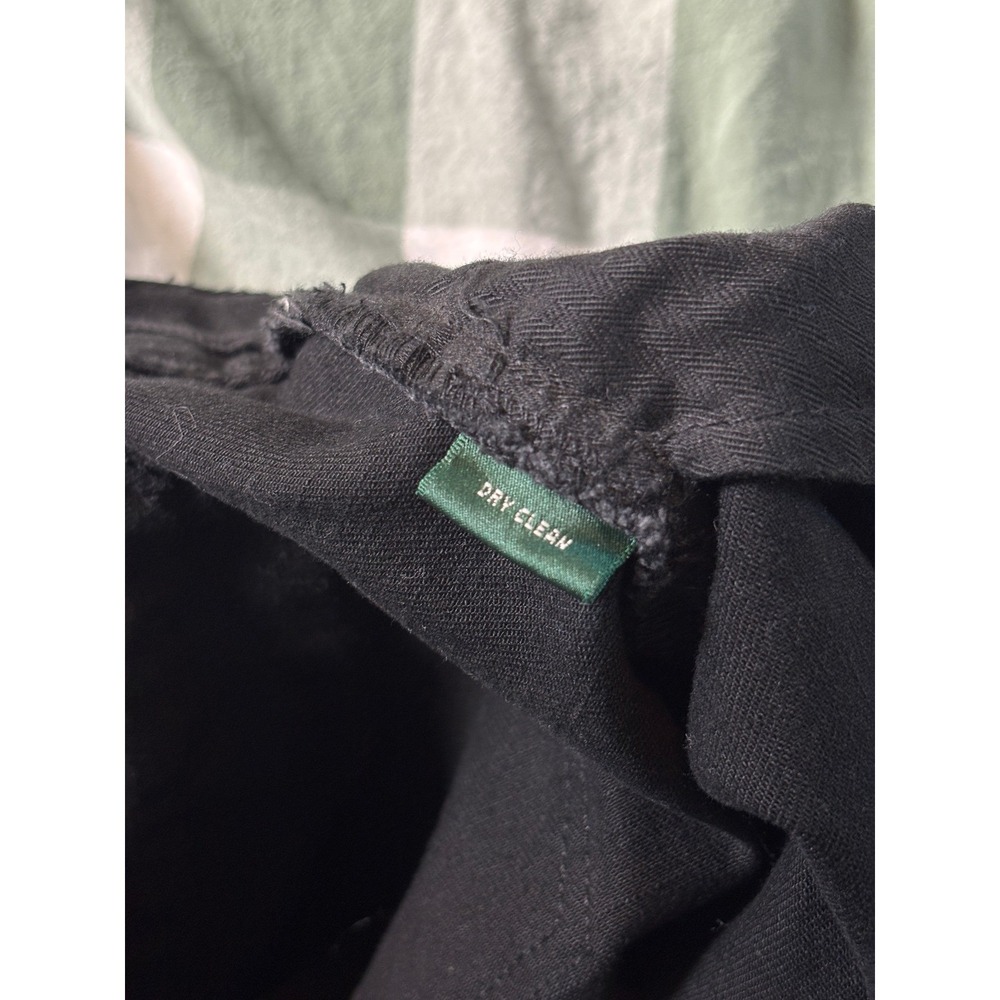 Lauren Jeans Co Ralph Lauren Black Lace Up Ankle Equestrian Pants Size 10 - Picture 9 of 10